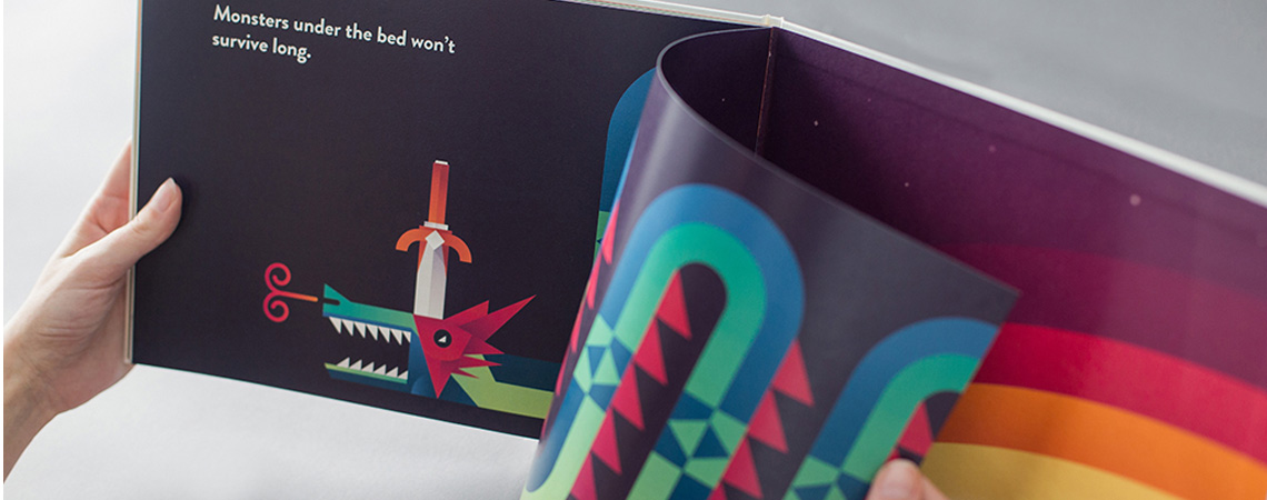 Creative Advertising student work - colourful book