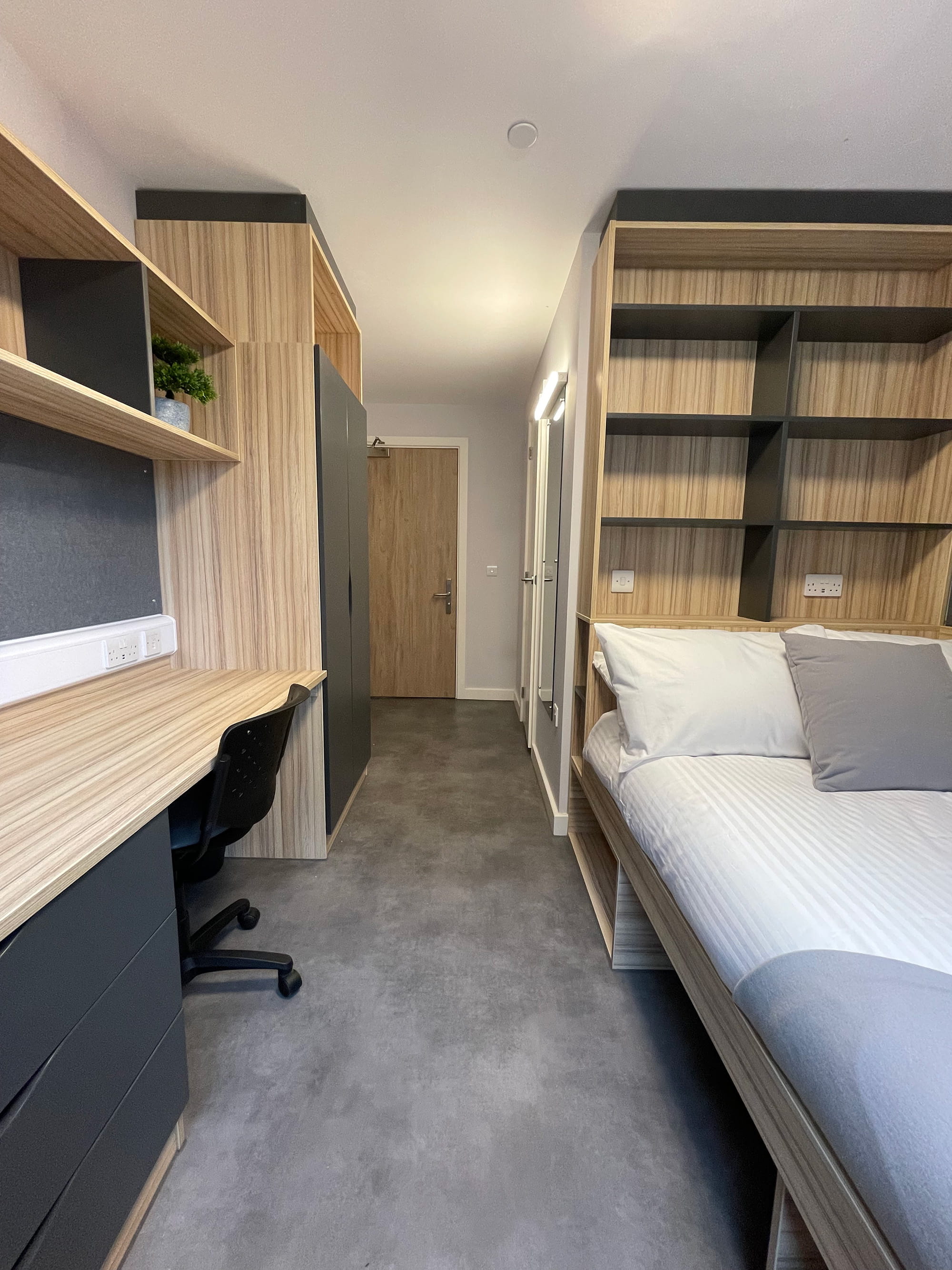 An accommodation room at the University of Lincoln
