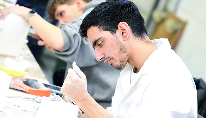 Student making in workshop