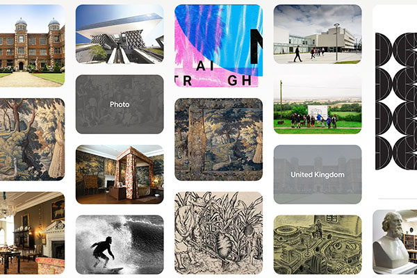 A selection of thumbnails from CoASSH work for Google Arts & Culture