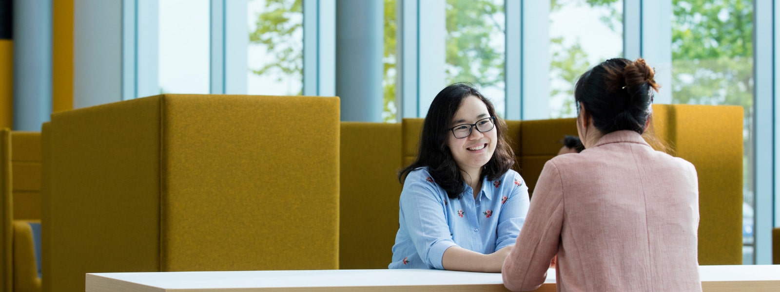 Image of student conversation