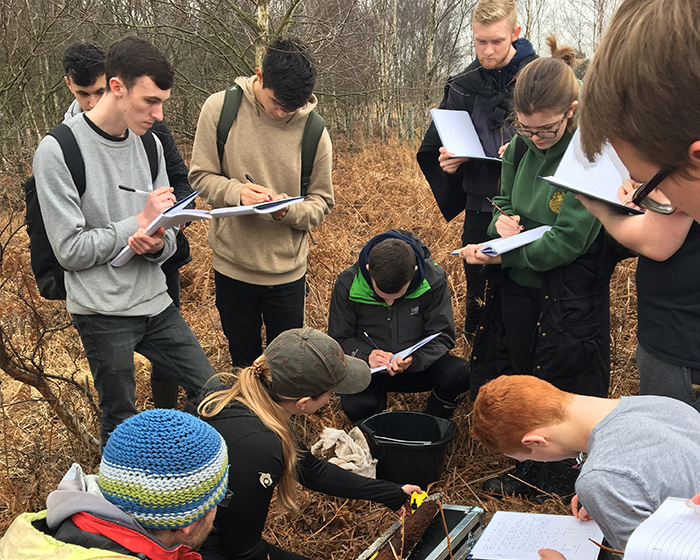Students on a field trip