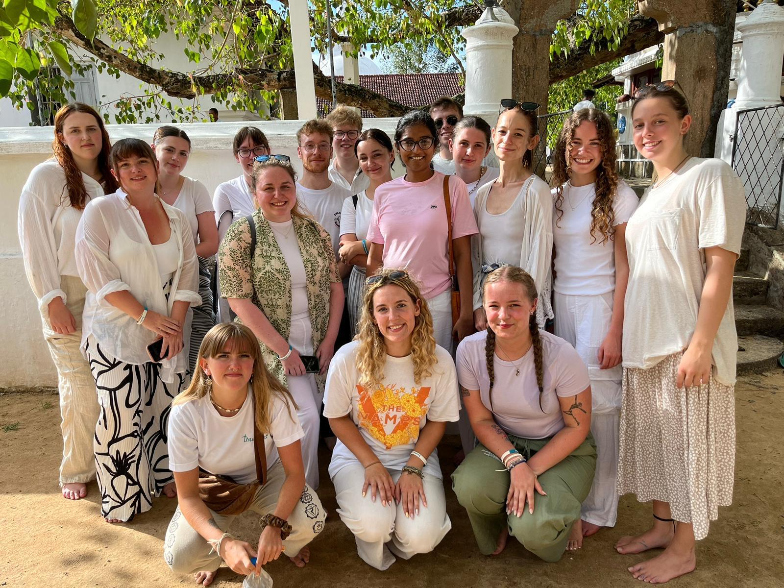 A group of students abroad