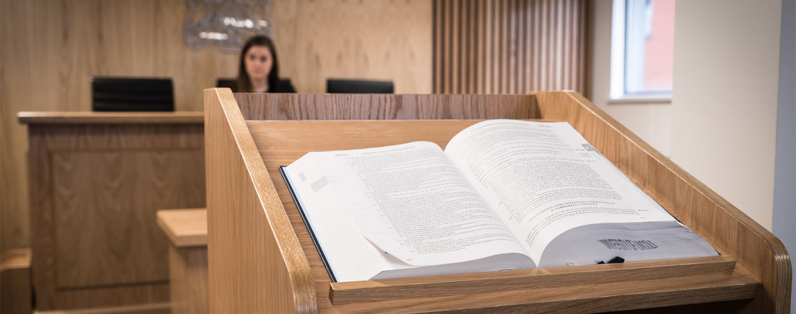 Inside the moot court