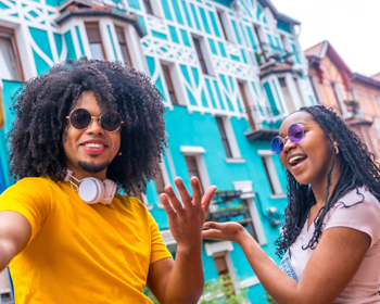 Students taking a selfie