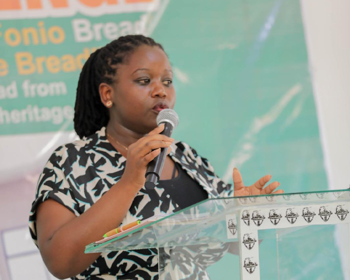 A speaker at a conference