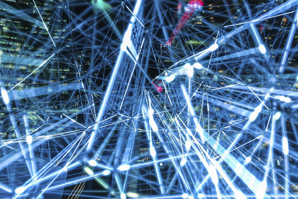 An abstract image of lights